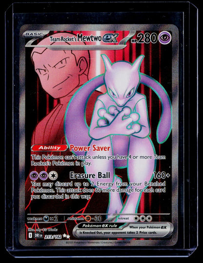 Team Rockets Mewtwo ex 213 182 Holo Ultra Rare SV10: Destined Rivals 213/182 NM