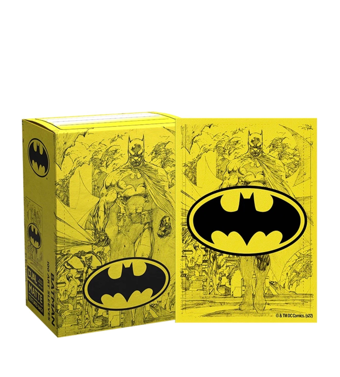 Dragon Shield Batman Core Matte Dual Art Sleeves (100-Pack) - Dragon Shield Card Sleeves- Jim Lee