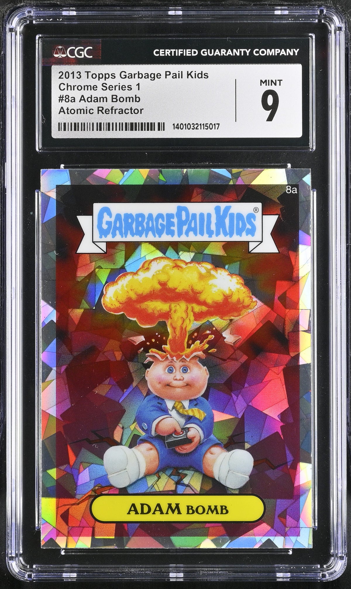 Adam Bomb Atomic Refractor Chrome Series 1 8a NM CGC 9