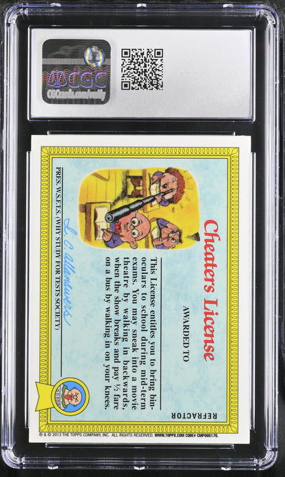 Adam Bomb Atomic Refractor Chrome Series 1 8a NM CGC 9 (Back)