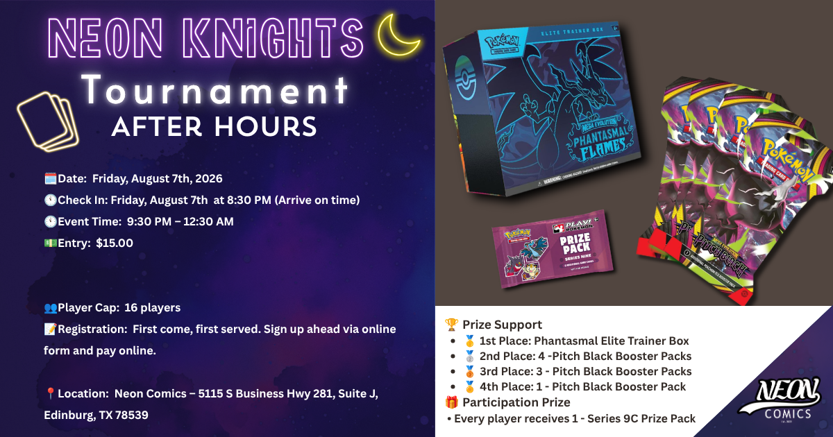 Neon Knight Tournament - 08/07 - Pokemon