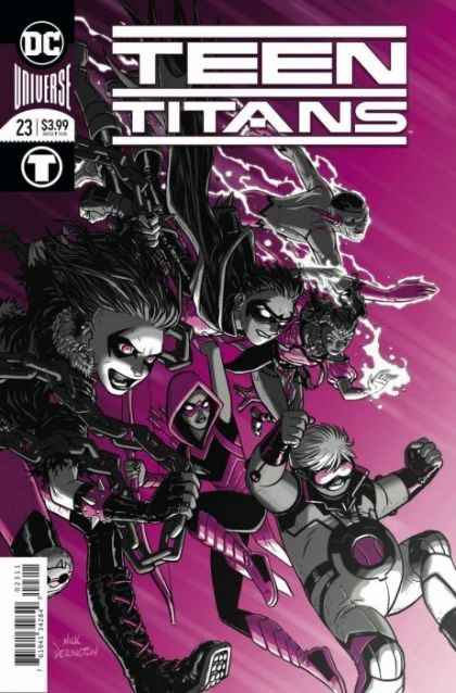Teen Titans, Vol. 6 #23A (Regular Nick Derington Enhanced Foil Cover) Cover