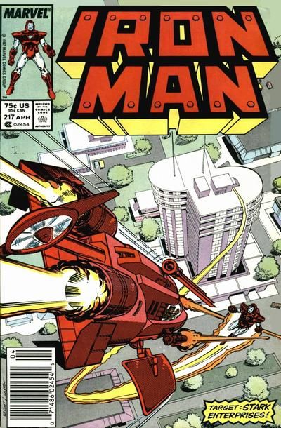 Iron Man, Vol. 1 #217B (Newsstand Edition) Cover