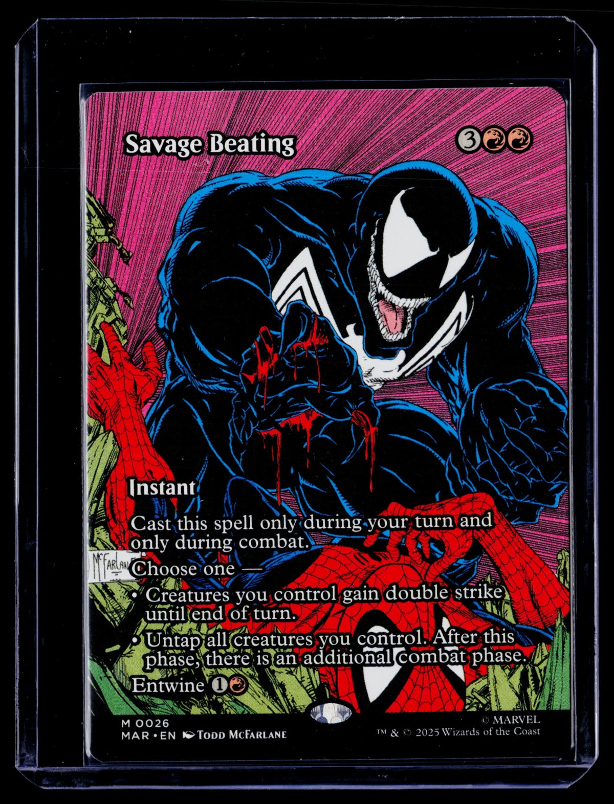 Savage Beating (Borderless) M Marvel Universe Eternal-Legal 26 NM