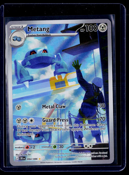 Metang Holo Illustration Rare ME04: Chaos Rising 094/086 NM