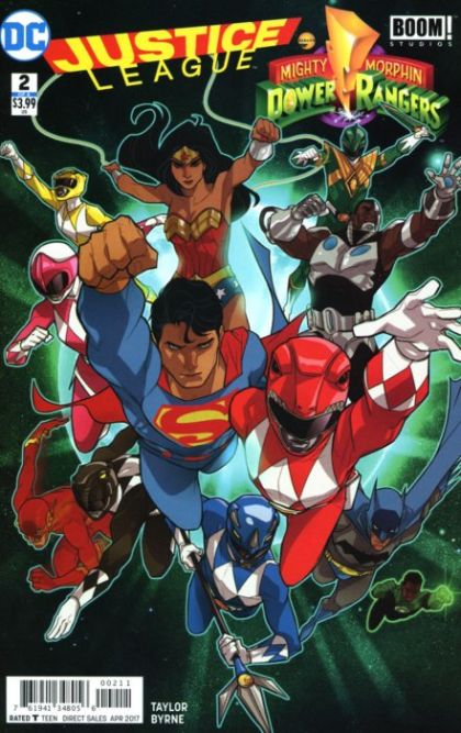 Justice League / Mighty Morphin Power Rangers #2 (Karl Kerschl Regular) Cover