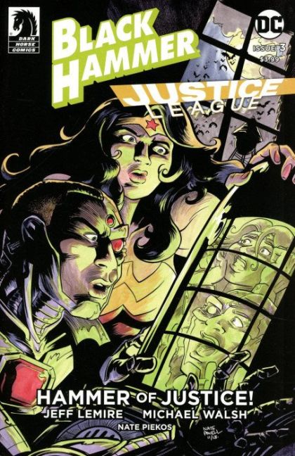 Black Hammer / Justice League #3B (Nate Powell Variant) Cover