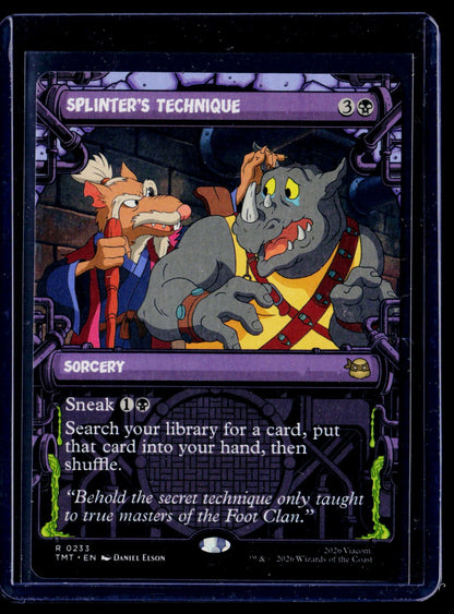Splinter's Technique (Showcase) R Teenage Mutant Ninja Turtles 233 NM