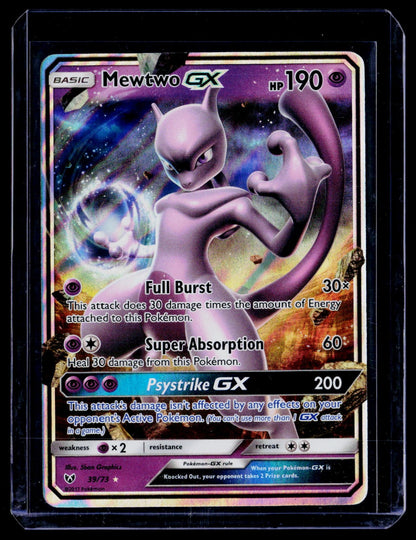 Mewtwo GX Holo Ultra Rare Shining Legends 39/73 NM
