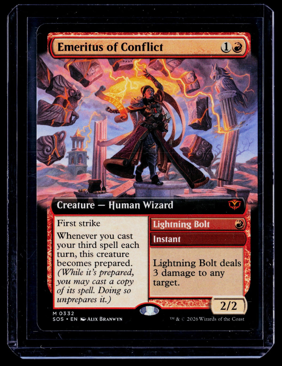 Emeritus of Conflict (Extended Art) M Secrets of Strixhaven 332 NM