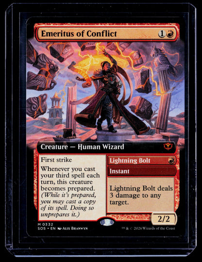 Emeritus of Conflict (Extended Art) M Secrets of Strixhaven 332 NM