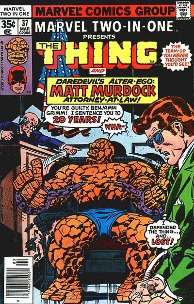 Marvel Two-in-One, Vol. 1 #37B (Newsstand Edition) Cover