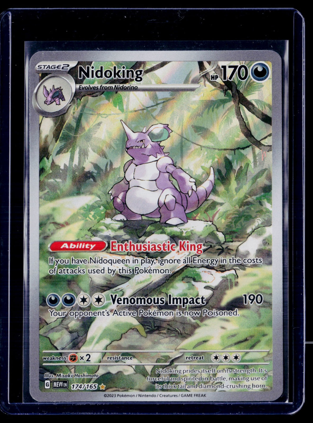 Nidoking Holo Illustration Rare SV: Scarlet & Violet 151 174/165 NM