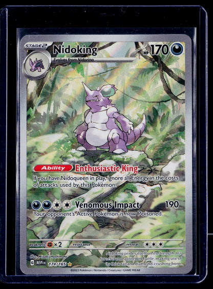 Nidoking Holo Illustration Rare SV: Scarlet & Violet 151 174/165 NM