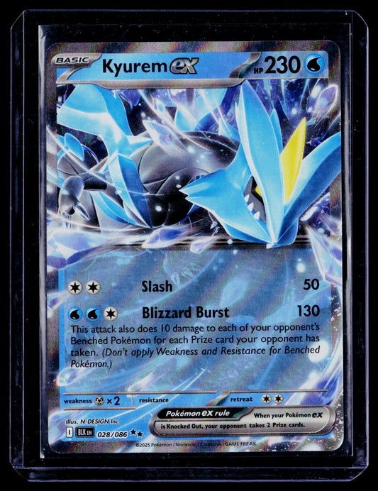 Kyurem ex Holo Double Rare SV: Black Bolt 028/086 NM