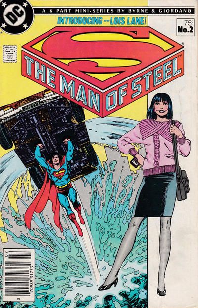 The Man of Steel, Vol. 1 #2B (Newsstand Edition) Cover