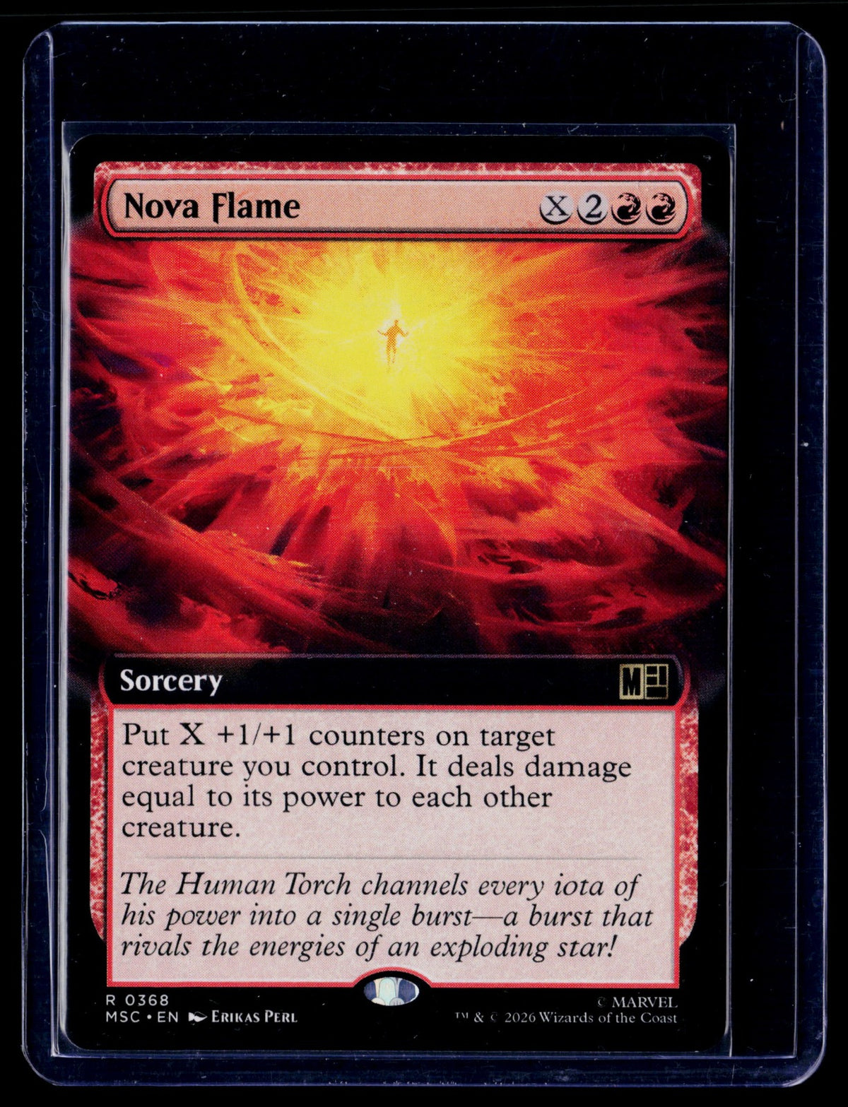 Nova Flame (Extended Art) R Commander: Marvel Super Heroes 368 NM
