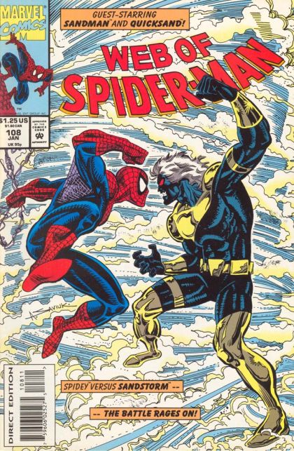 Web of Spider-Man, Vol. 1 #108A (Direct Edition) Cover