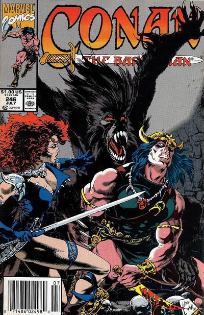 Conan the Barbarian, Vol. 1 #246B (Newsstand Edition) Cover