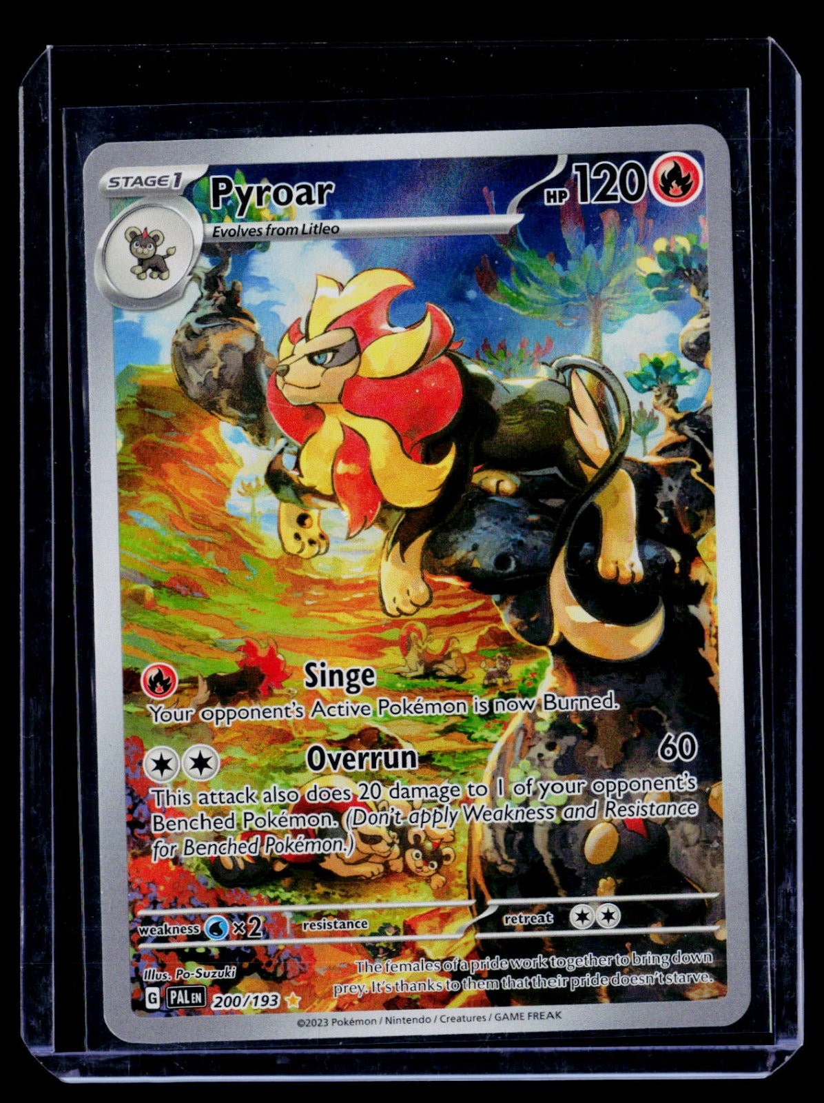Pyroar 200 193 Holo Illustration Rare SV02: Paldea Evolved 200/193 NM