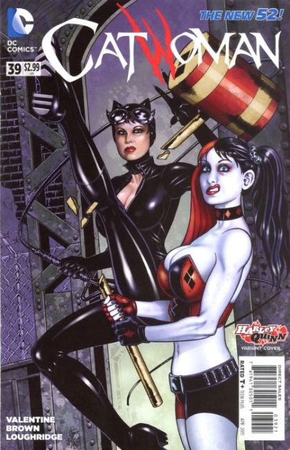 Catwoman, Vol. 4 #39B (Harley Quinn Variant) Cover