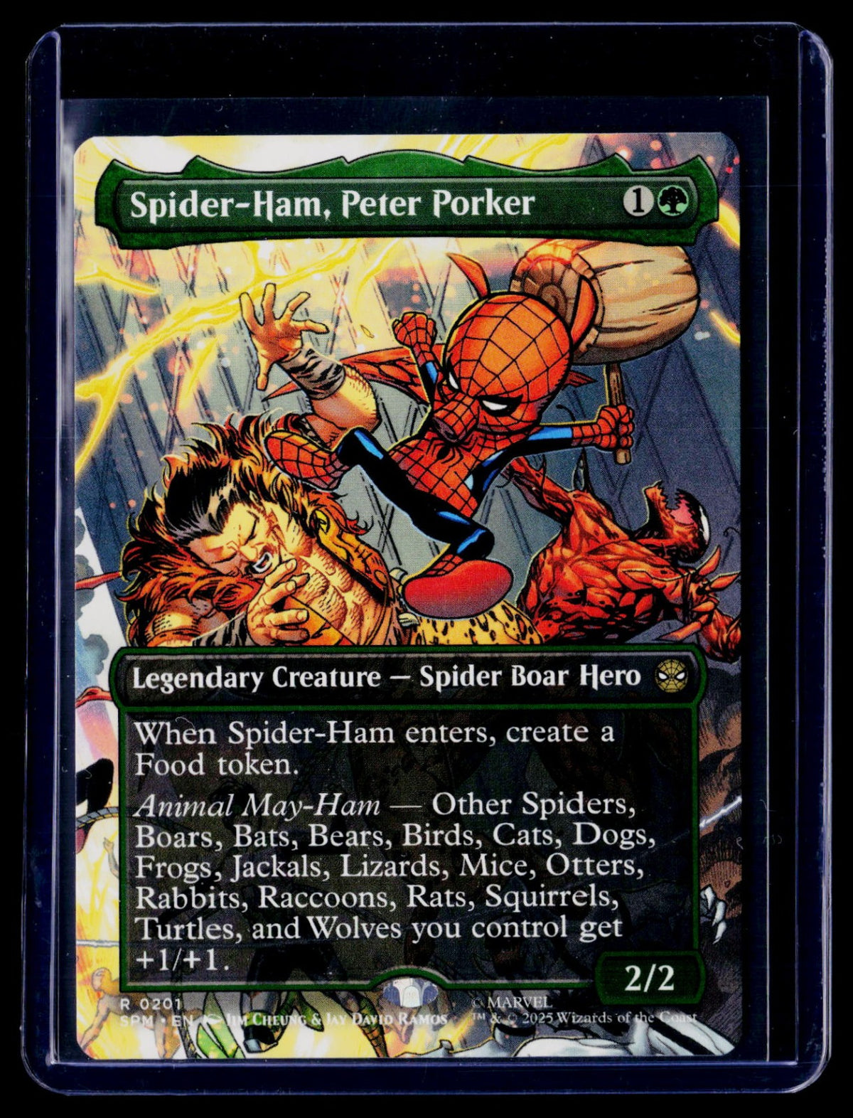 Spider-Ham, Peter Porker (Borderless) R Marvel's Spider-Man 201 NM