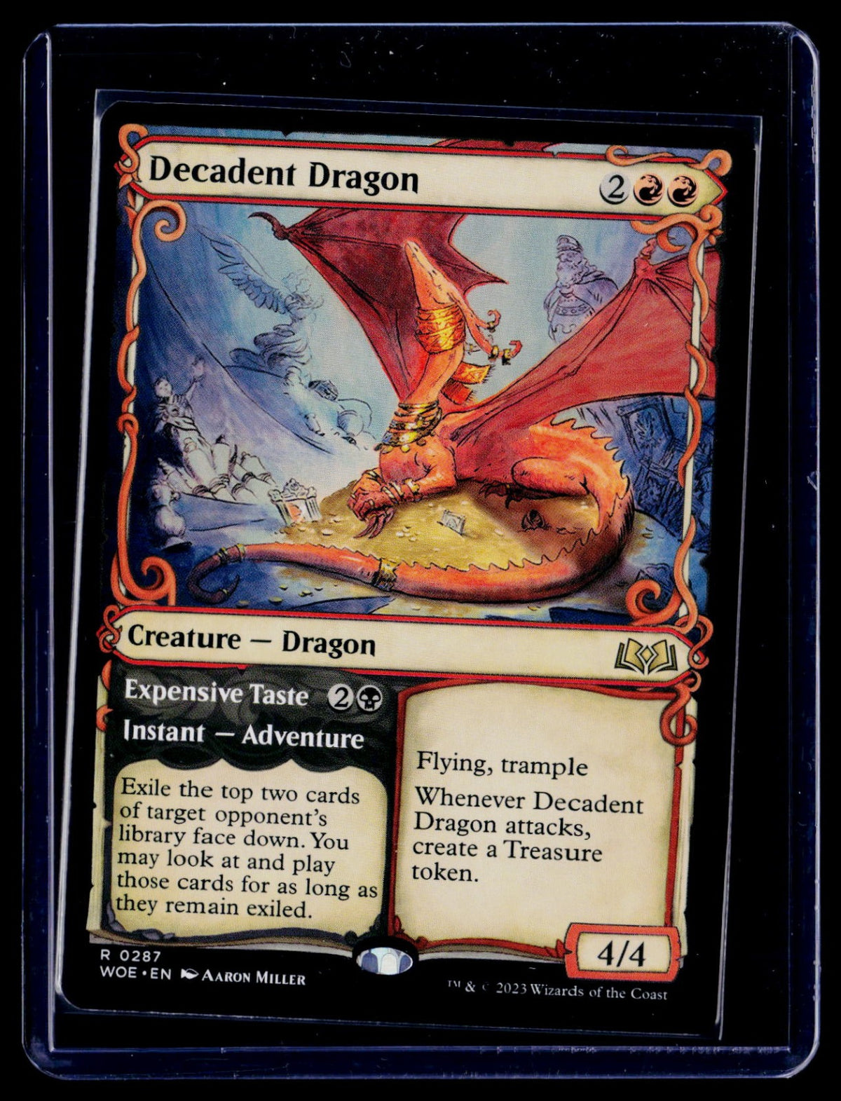 Decadent Dragon (Showcase) R Wilds of Eldraine 287 NM