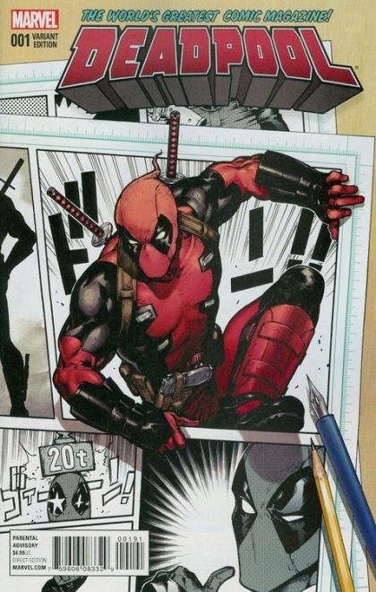 Deadpool, Vol. 5 #1H (Kamome Shirahama Incentive Variant Cover) Cover