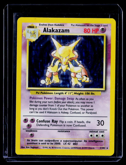Alakazam Holo Rare Base Set 001/102 MP