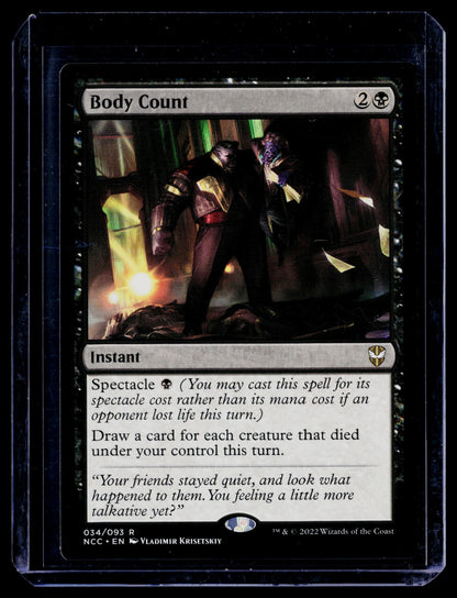 Body Count R Commander: Streets of New Capenna 34 NM