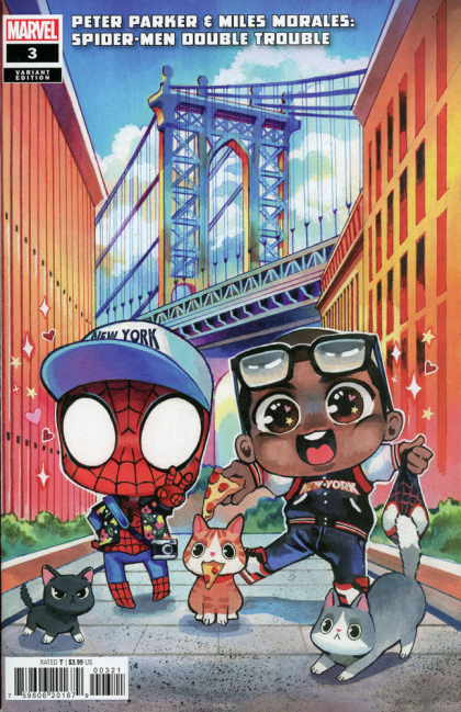 Peter Parker & Miles Morales: Spider-Men: Double Trouble #3B (Rian Gonzales Variant) Cover