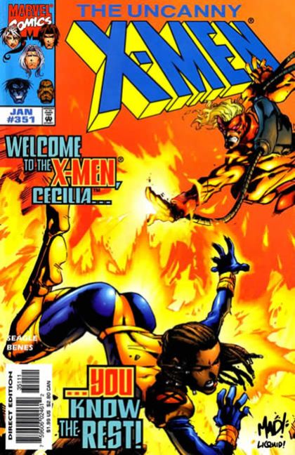 Uncanny X-Men, Vol. 1 #351A (Direct Edition) Cover
