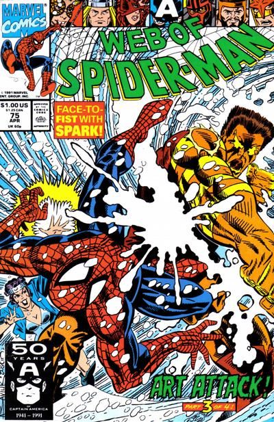 Web of Spider-Man, Vol. 1 #75A (Direct Edition) Cover