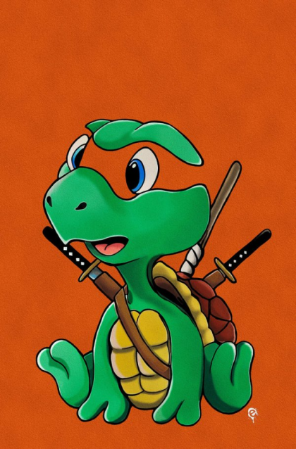 Teenage Mutant Ninja Turtles: The Last Ronin - The Lost Years #1R (Eric Heard Exclusive Negative Space Variant) Cover