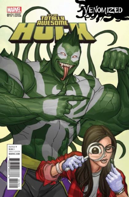 Totally Awesome Hulk #17B (Variant Mike Choi Venomized Cover) Cover