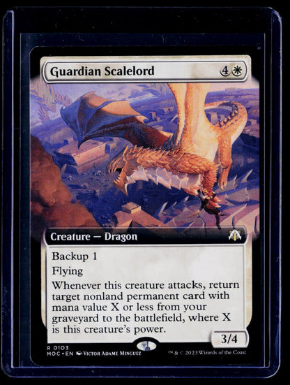 Guardian Scalelord (Extended Art) R Commander: March of the Machine 103 NM