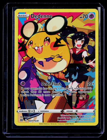 Dedenne Holo Ultra Rare SWSH09: Brilliant Stars Trainer Gallery TG07/TG30 NM
