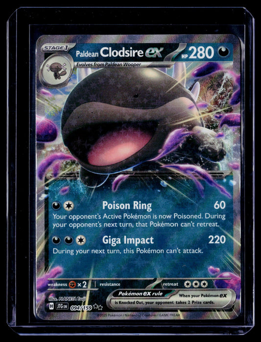 Paldean Clodsire ex Holo Double Rare SV09: Journey Together 094/159 NM