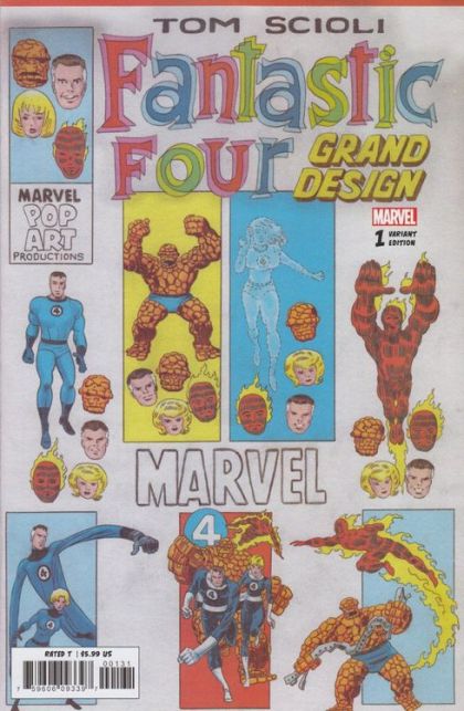 Fantastic Four: Grand Design #1C (Variant Tom Scioli Corner Box Cover) Cover