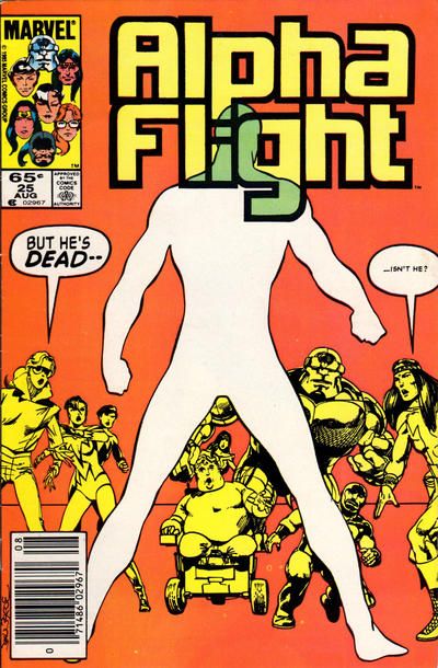 Alpha Flight, Vol. 1 #25B (Newsstand Edition) Cover