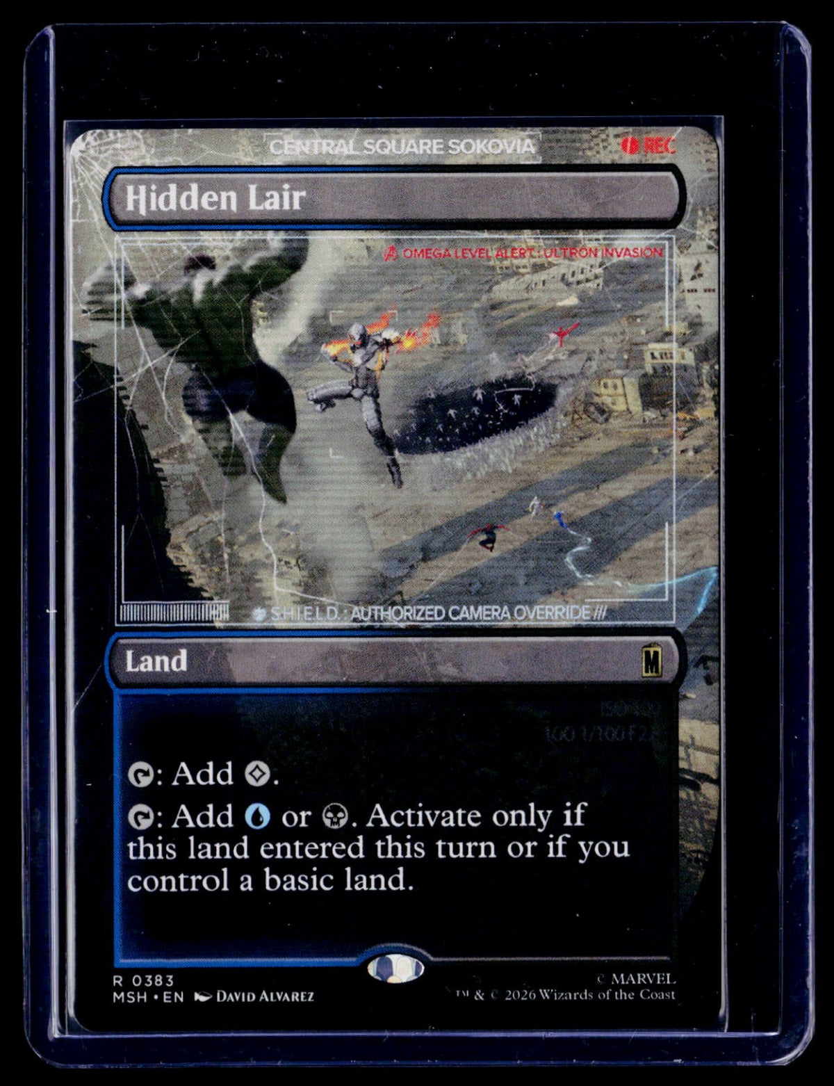Hidden Lair (Borderless) R Marvel Super Heroes 383 NM