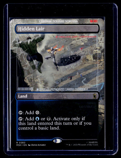 Hidden Lair (Borderless) R Marvel Super Heroes 383 NM