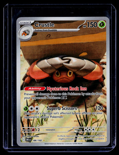 Crustle Holo Illustration Rare SV10: Destined Rivals 186/182 NM