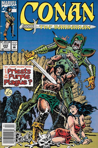 Conan the Barbarian, Vol. 1 #255B (Newsstand Edition) Cover