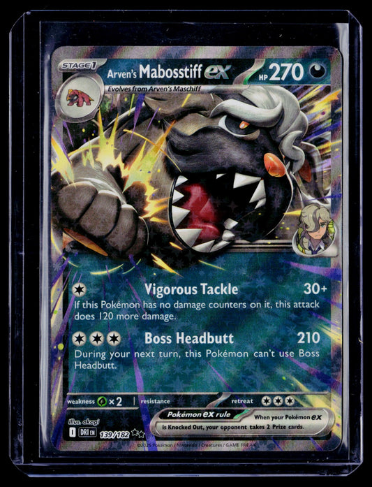 Arven's Mabosstiff ex Holo Double Rare SV10: Destined Rivals 139/182 NM