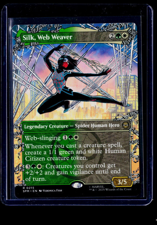 Silk, Web Weaver (Borderless) R Marvel's Spider-Man 215 NM