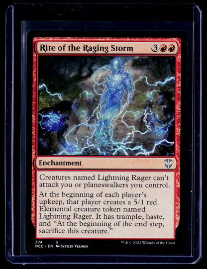 Rite of the Raging Storm U Commander: Streets of New Capenna 274 NM