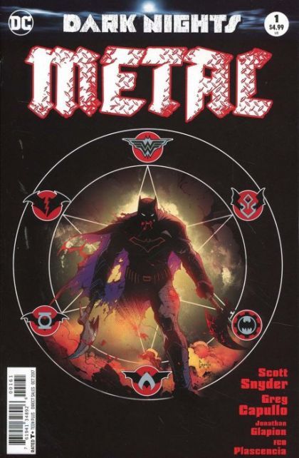 Dark Nights: Metal #1E (Greg Capullo Midnight Release Variant) Cover