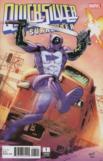 Quicksilver: No Surrender #1B (Variant Greg Land Deadpool Cover) Cover
