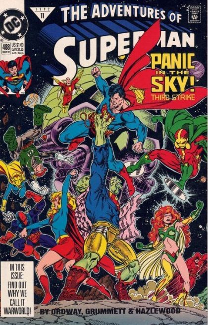 The Adventures of Superman, Vol. 1 #488A (Direct Edition) Cover